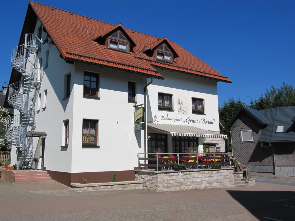 Rennsteighotel Gruener Baum ชมีเดอเฟลด์ อัม เร็นน์ชไตก์ ภายนอก รูปภาพ